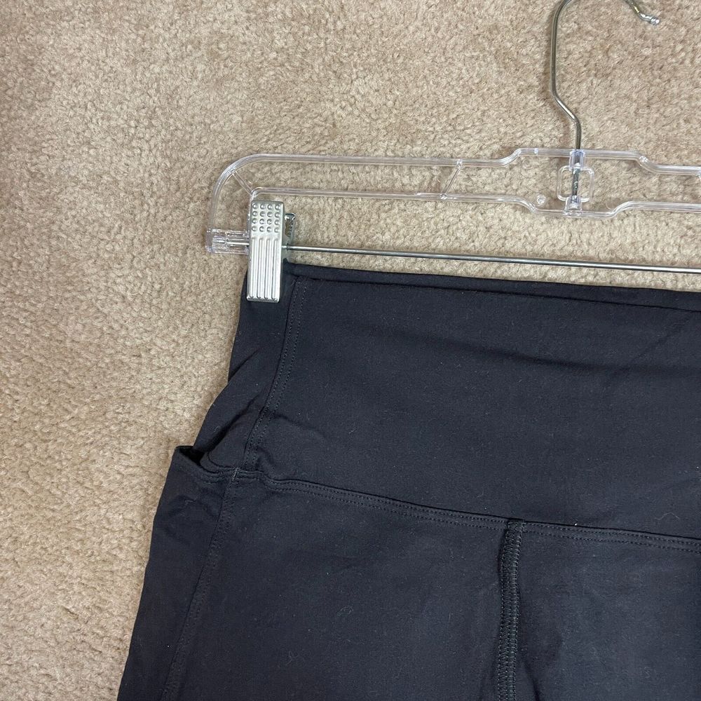 American Giant Crop Power Leggings Womens Size 4 Black Performance Side Pocket - Picture 4 of 11
